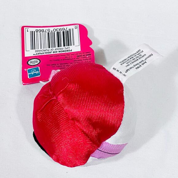 Vintage Pokemon #39 Jigglypuff Quick Change Pokeball 1999 Hasbro Plushie New - Picture 4 of 5